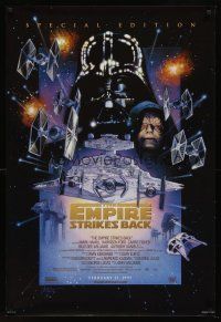 9k248 EMPIRE STRIKES BACK style C advance 1sh R97 George Lucas sci-fi classic, cool art by Struzan!