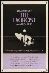 9k257 EXORCIST 1sh '74 William Friedkin, Max Von Sydow, William Peter Blatty horror classic!