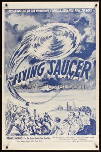 9k288 FLYING SAUCER military 1sh R53 cool sci-fi artwork of UFOs from space & terrified people!