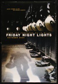 9k297 FRIDAY NIGHT LIGHTS teaser DS 1sh '04 Texas high school football, cool image of locker room!
