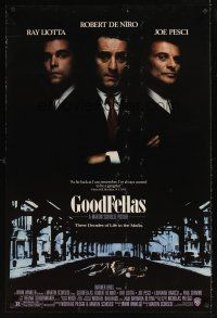 9k323 GOODFELLAS DS 1sh '90 Robert De Niro, Joe Pesci, Ray Liotta, Martin Scorsese!