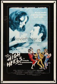 9k352 HIGH HEELS 1sh '81 Chabrol directed, Jean-Paul Belmondo & Mia Farrow!