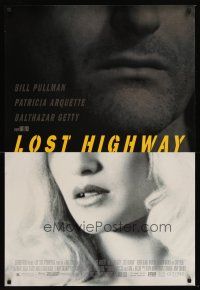 9k445 LOST HIGHWAY 1sh '97 directed by David Lynch, Bill Pullman, pretty Patricia Arquette!