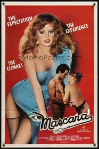 9k466 MASCARA 1sh '82 Lisa De Leeuw, sexploitation, The Expectation, The Experience, The Climax!