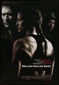 9k487 MILLION DOLLAR BABY advance DS 1sh '04 Clint Eastwood, boxer Hilary Swank, Morgan Freeman