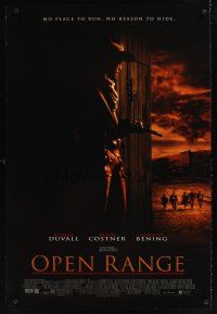 9k534 OPEN RANGE DS 1sh '03 Kevin Costner, Robert Duvall, Annette Bening!