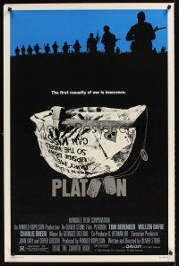 9k558 PLATOON 1sh '86 Oliver Stone, Tom Berenger, Willem Dafoe, Charlie Sheen, Vietnam War!