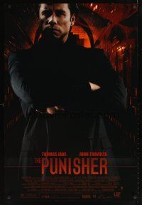 9k579 PUNISHER DS 1sh '04 Marvel Comic superhero, cool image of John Travolta!