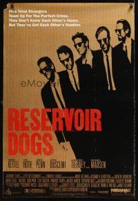 9k600 RESERVOIR DOGS 1sh '92 Quentin Tarantino, Harvey Keitel, Steve Buscemi, Chris Penn!