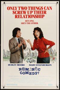 9k616 ROMANTIC COMEDY 1sh '83 Dudley Moore & Mary Steenburgen are working things out!