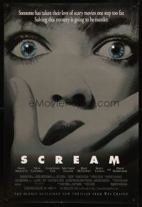 9k631 SCREAM 1sh '96 directed by Wes Craven, David Arquette, Neve Campbell!