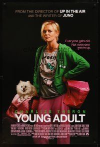 9k806 YOUNG ADULT advance DS 1sh '11 Charlize Theron, everyone gets old, not everyone grows up!