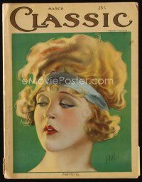 9m146 MOTION PICTURE CLASSIC magazine March 1923 great artwork of pretty Mae Murray by E. Dahl!