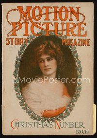 9m125 MOTION PICTURE magazine December 1913 Norma Talmadge, full-page Sherlock Holmes cartoon!