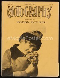 9m075 MOTOGRAPHY exhibitor magazine February 1912 aeroplanes & motion picture cameras!