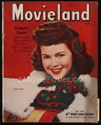 9m153 MOVIELAND magazine January 1945 portrait of grown-up Shirley Temple by Nickolas Muray!