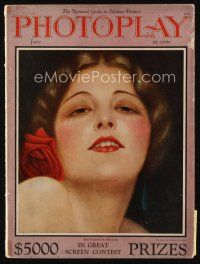 9m110 PHOTOPLAY magazine June 1925 art of sexy Madeline Hurlock by Charles Sheldon!