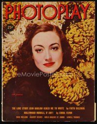 9m117 PHOTOPLAY magazine October 1937 great close portrait of Joan Crawford by George Hurrell!