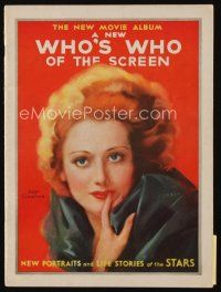 9m148 NEW MOVIE ALBUM vol 1 no 1 magazine October 1930 art of Joan Crawford by Jules Erbit!