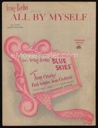 9m402 BLUE SKIES sheet music '46 Irving Berlin's greatest hits old & new, All By Myself!