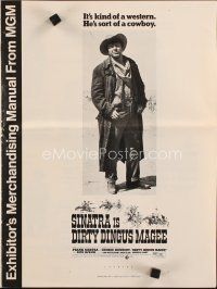 9m262 DIRTY DINGUS MAGEE pressbook '70 full-length Frank Sinatra is sort of a cowboy!