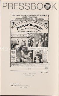 9m263 DOCTOR DOLITTLE pressbook R69 Rex Harrison speaks to animals, directed by Richard Fleischer!