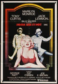 9p407 SOME LIKE IT HOT Aust 1sh R80 sexy Marilyn Monroe with Tony Curtis & Jack Lemmon in drag!