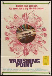 9p414 VANISHING POINT Aust 1sh '71 car chase cult classic, you never had a trip like this before!