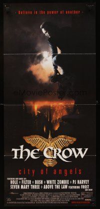 9p573 CROW: CITY OF ANGELS Aust daybill '96 Tim Pope directed, cool image of the bones of a crow!