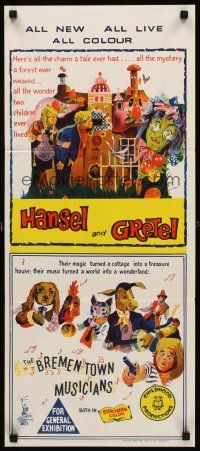 9p672 HANSEL & GRETEL/BREMENTOWN MUSICIANS Aust daybill '60s cute family double-bill!