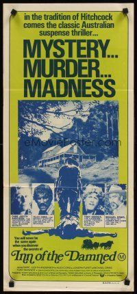 9p716 INN OF THE DAMNED Aust daybill '75 Dame Judith Anderson, Alex Cord, murder & madness!
