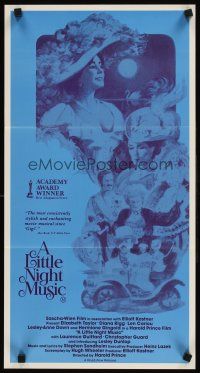 9p764 LITTLE NIGHT MUSIC Aust daybill '78 Elizabeth Taylor, Diana Rigg, different cast montage art!