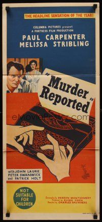 9p795 MURDER REPORTED Aust daybill '58 Paul Carpenter, Stribling, Judo Killer attacks women!