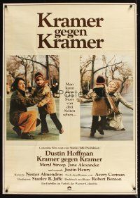 9p238 KRAMER VS. KRAMER German 33x47 '80 Dustin Hoffman, Meryl Streep, child custody & divorce!