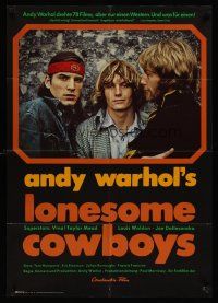 9p272 LONESOME COWBOYS German '72 Andy Warhol surreal western starring Joe Dallesandro!