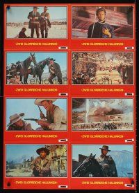 9p295 GOOD, THE BAD & THE UGLY German LC poster R80 Clint Eastwood, Lee Van Cleef, Sergio Leone!