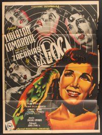 9p039 LA LOCA Mexican poster '52 art of Mad Woman Libertad Lamarque by Juan Antonio Vargas Ocampo!