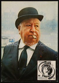 9p077 FRENZY Spanish LC '72 wonderful portrait of Alfred Hitchcock in hat w/cigar!