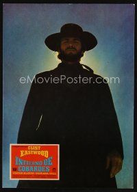 9p079 HIGH PLAINS DRIFTER Spanish LC '73 cool different image of Clint Eastwood backlit by sun!