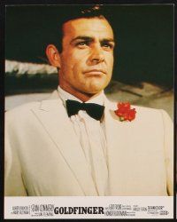 9p230 GOLDFINGER 8 French LCs R70s great images of Sean Connery, Honor Blackman & Shirley Eaton!