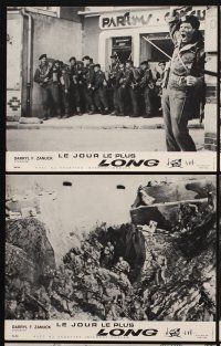 9p140 LONGEST DAY 9 set 1 French LCs R69 Zanuck's World War II D-Day movie w/42 international stars!