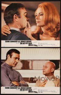 9p187 YOU ONLY LIVE TWICE 8 French LCs '67 Sean Connery as Ian Fleming's James Bond 007!