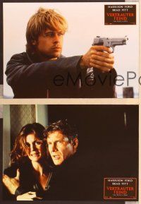 9p314 DEVIL'S OWN 11 German LCs '97 great close-ups of Harrison Ford & Brad Pitt!
