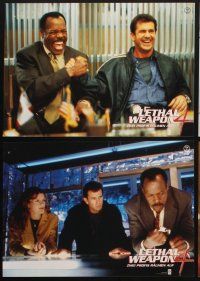 9p342 LETHAL WEAPON 4 8 German LCs '98 Mel Gibson, Danny Glover, Chris Rock, Rene Russo!
