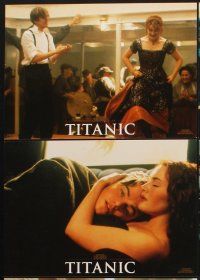 9p355 TITANIC 8 German LCs '97 Leonardo DiCaprio, Kate Winslet, directed by James Cameron!
