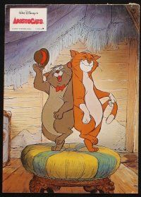 9p324 ARISTOCATS 8 German LCs R80s Walt Disney feline jazz musical cartoon, great colorful images!