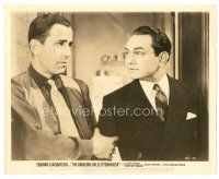 9r049 AMAZING DR. CLITTERHOUSE 8x10 still '38 c/u of Humphrey Bogart grabbing Edward G. Robinson!