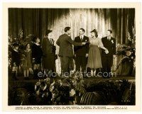 9r060 ANNABEL TAKES A TOUR 8x10 still '38 Lucille Ball & Jack Oakie in line of people on stage!
