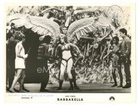 9r076 BARBARELLA 7.25x9.5 still '68 winged John Phillip Law & sexy Jane Fonda, Roger Vadim