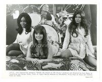 9r097 BEYOND THE VALLEY OF THE DOLLS 8x10 still '70 Russ Meyer, the sexy Carrie Nations relaxing!